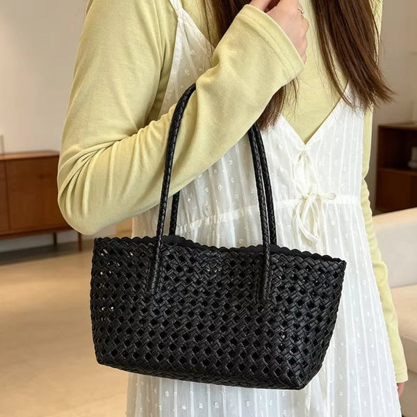 Bolso de hombro tejido Sophia