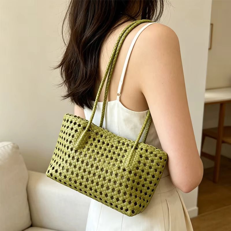Bolso de hombro tejido Sophia