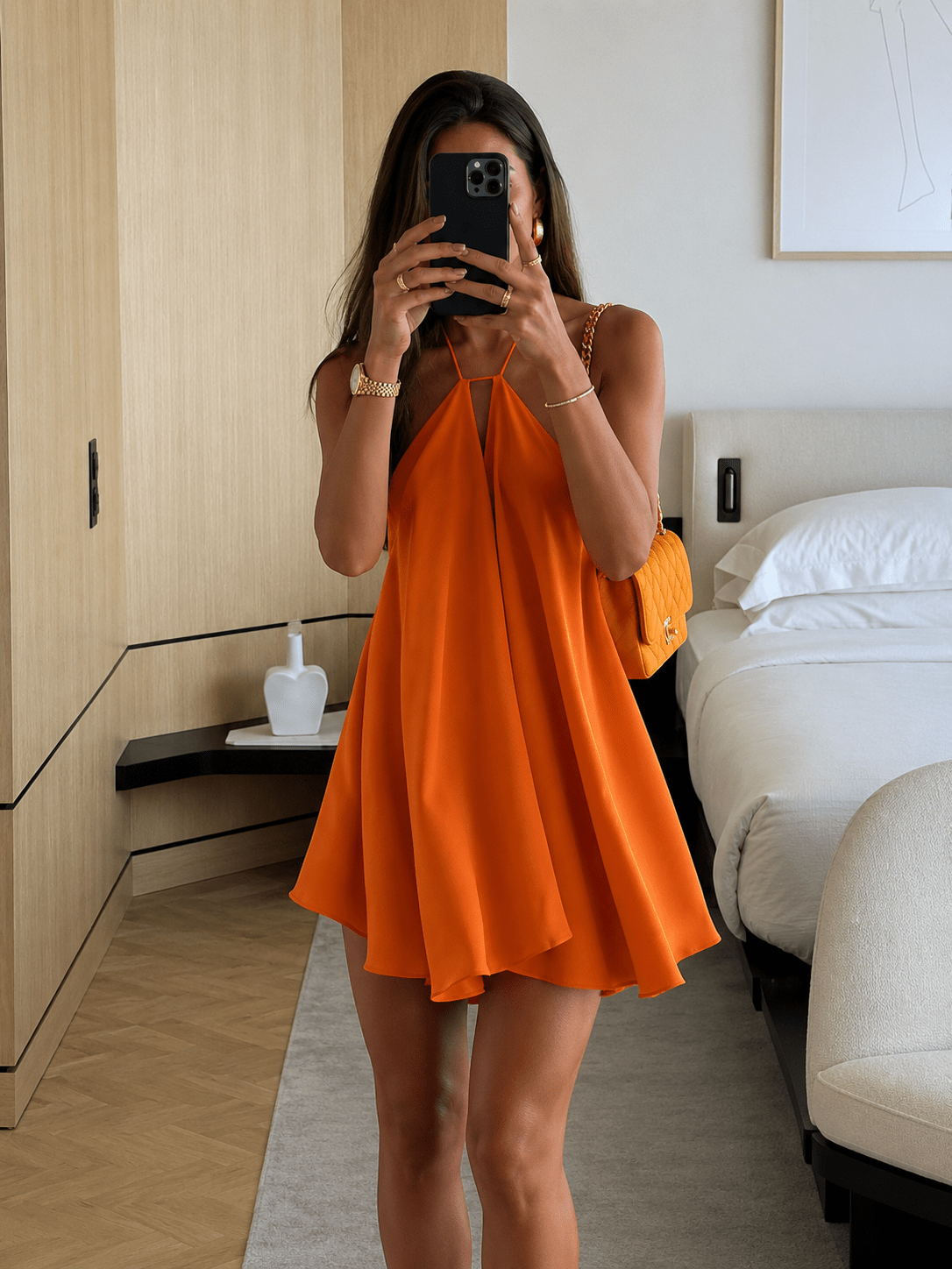 Minivestido halter Sophie