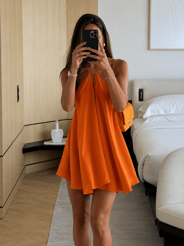 Minivestido halter Sophie