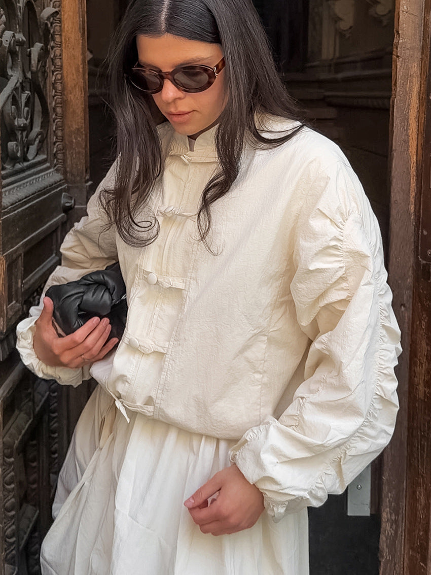 Chaqueta con mangas fruncidas Juno