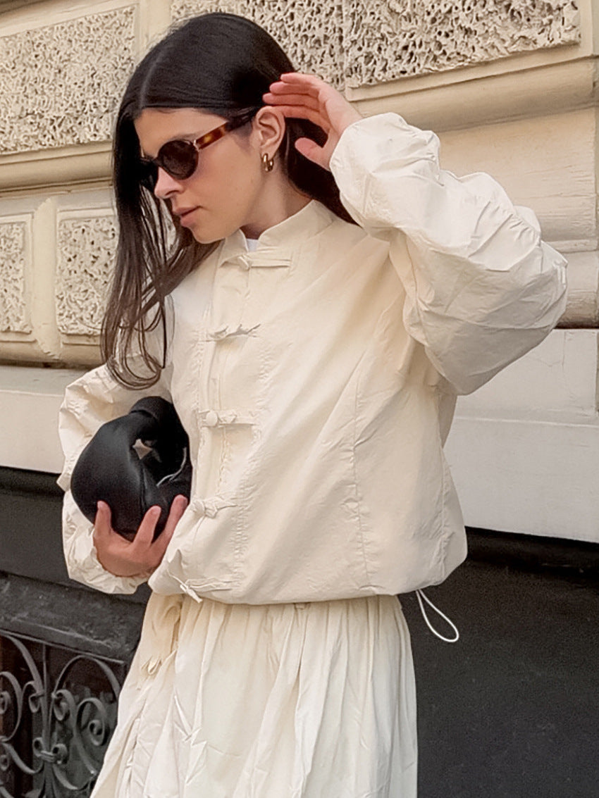 Chaqueta con mangas fruncidas Juno