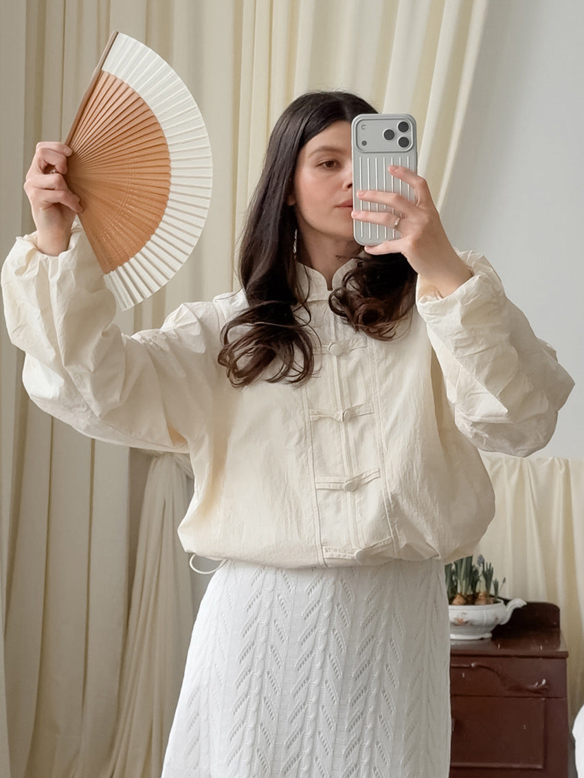 Chaqueta con mangas fruncidas Juno