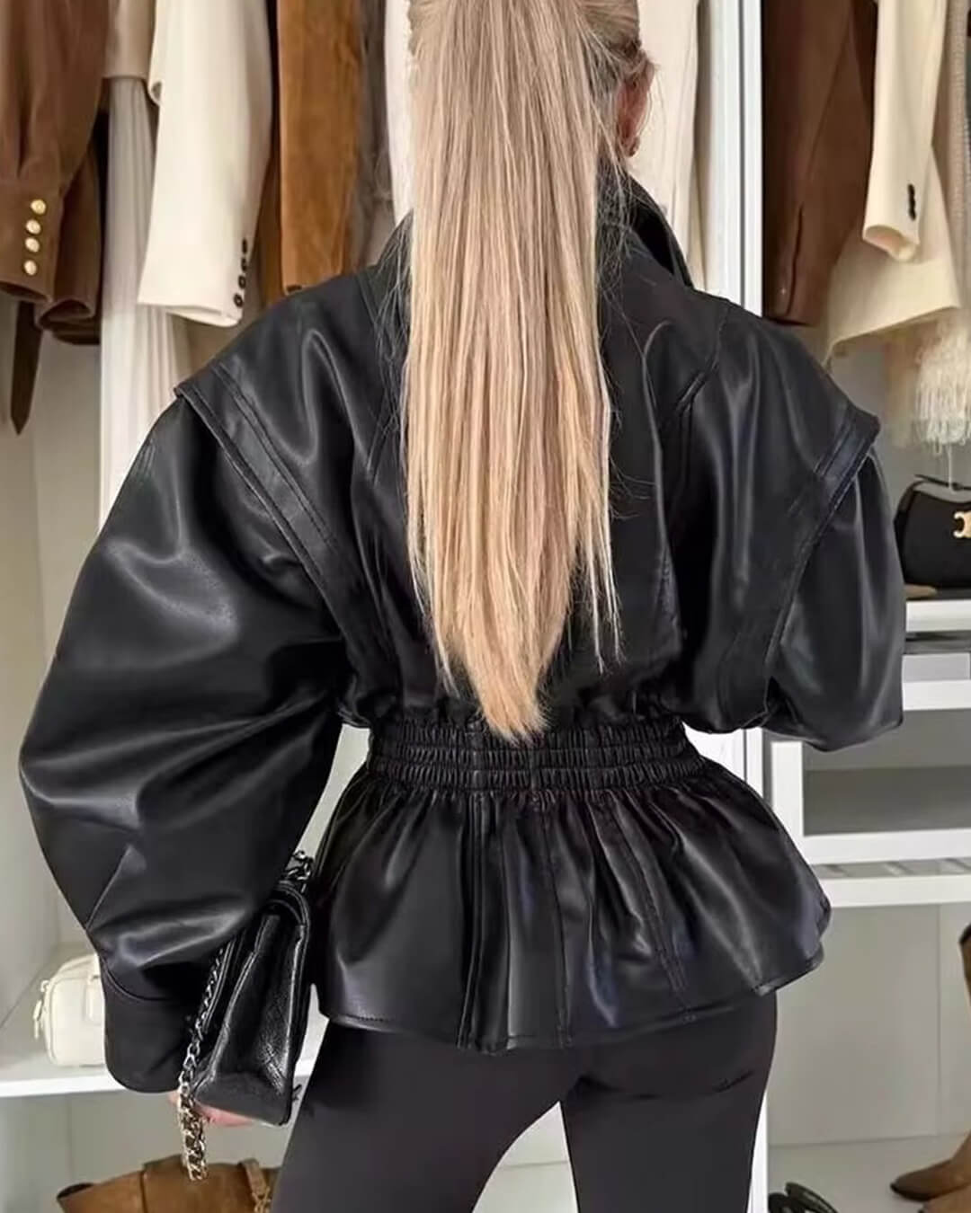Chaqueta de cuero Stephanie