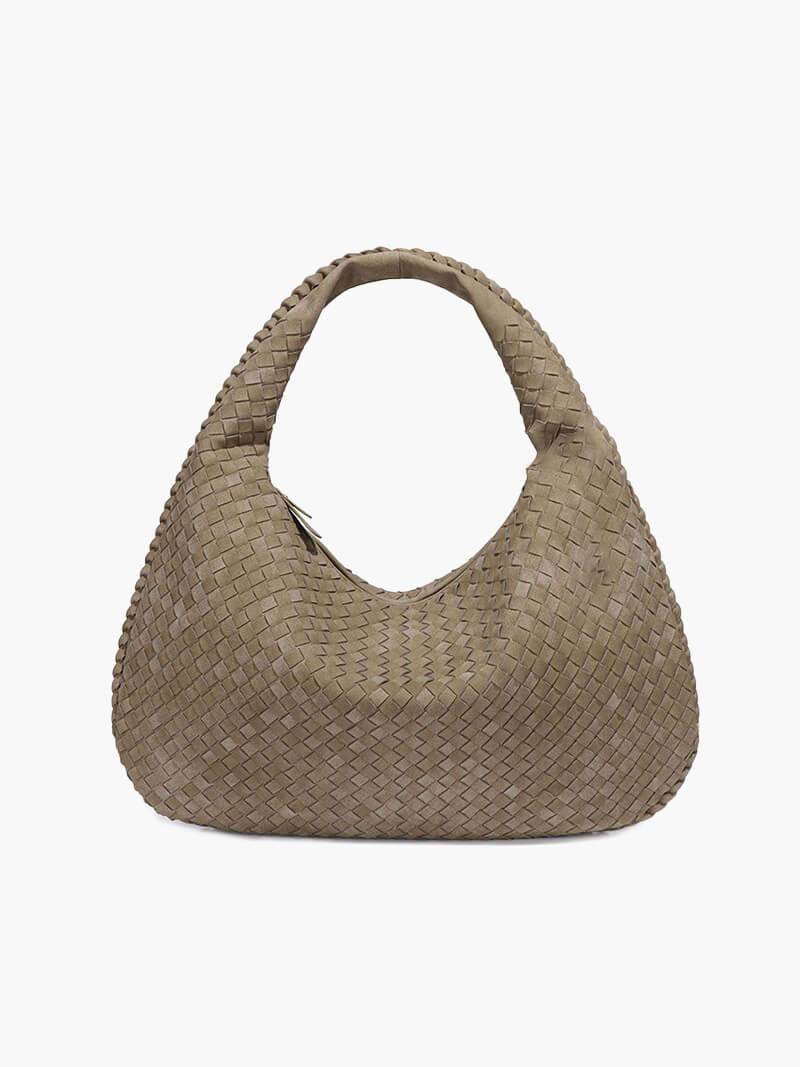 Bolso tejido de ante XL