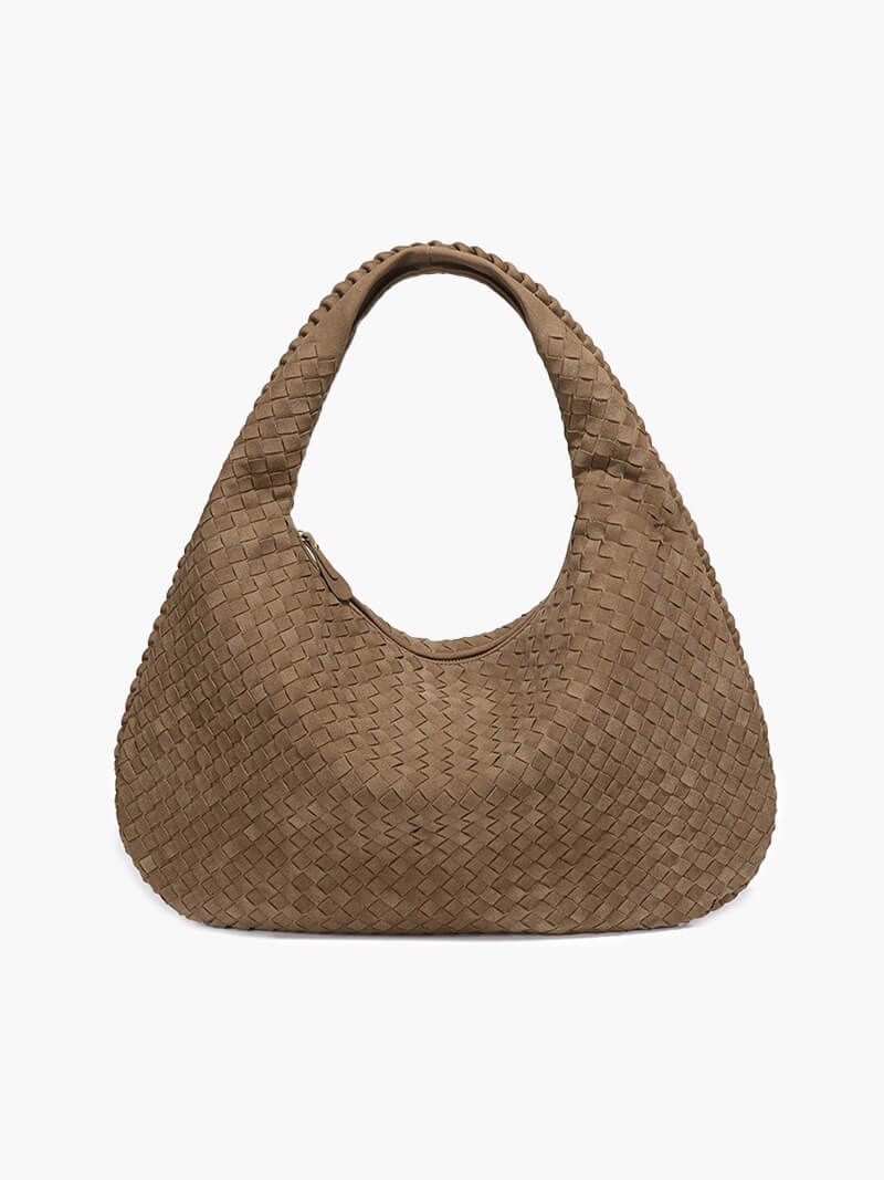 Bolso tejido de ante XL