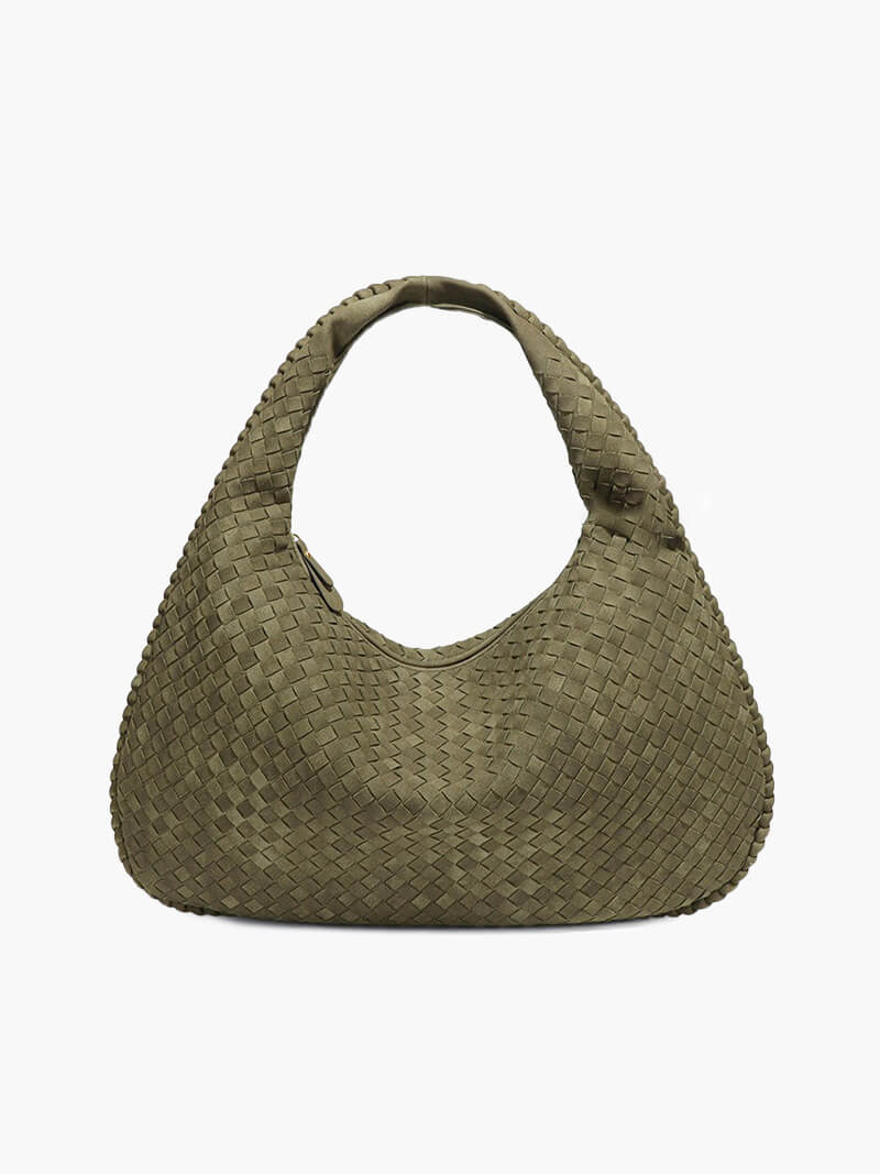 Bolso tejido de ante XL