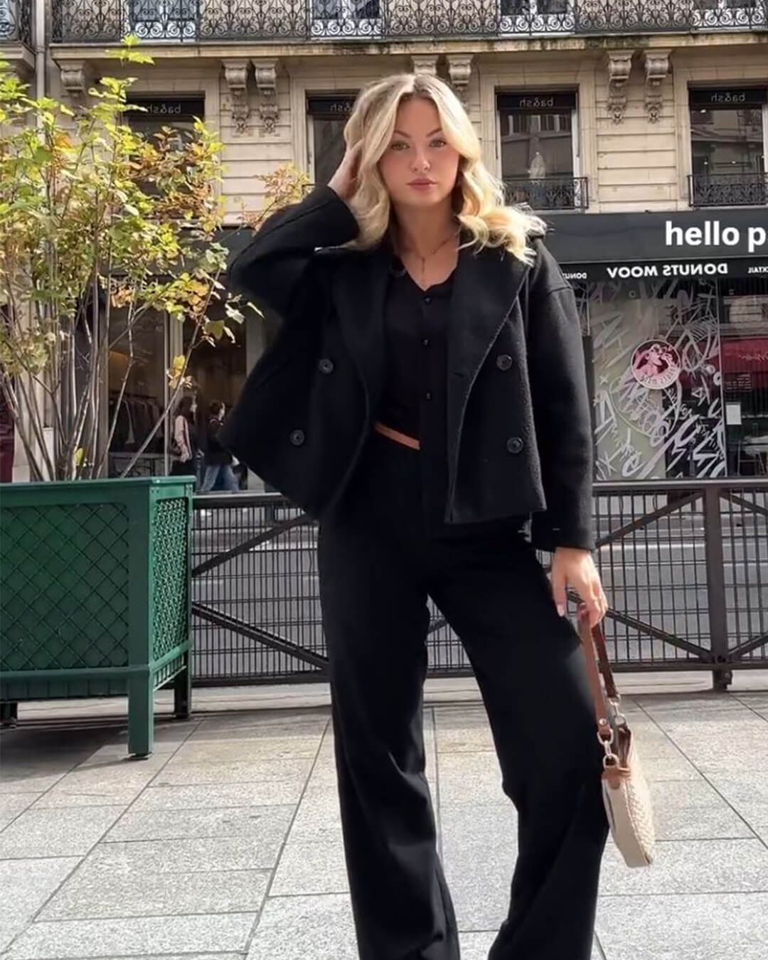 Abrigo corto cruzado Suzane