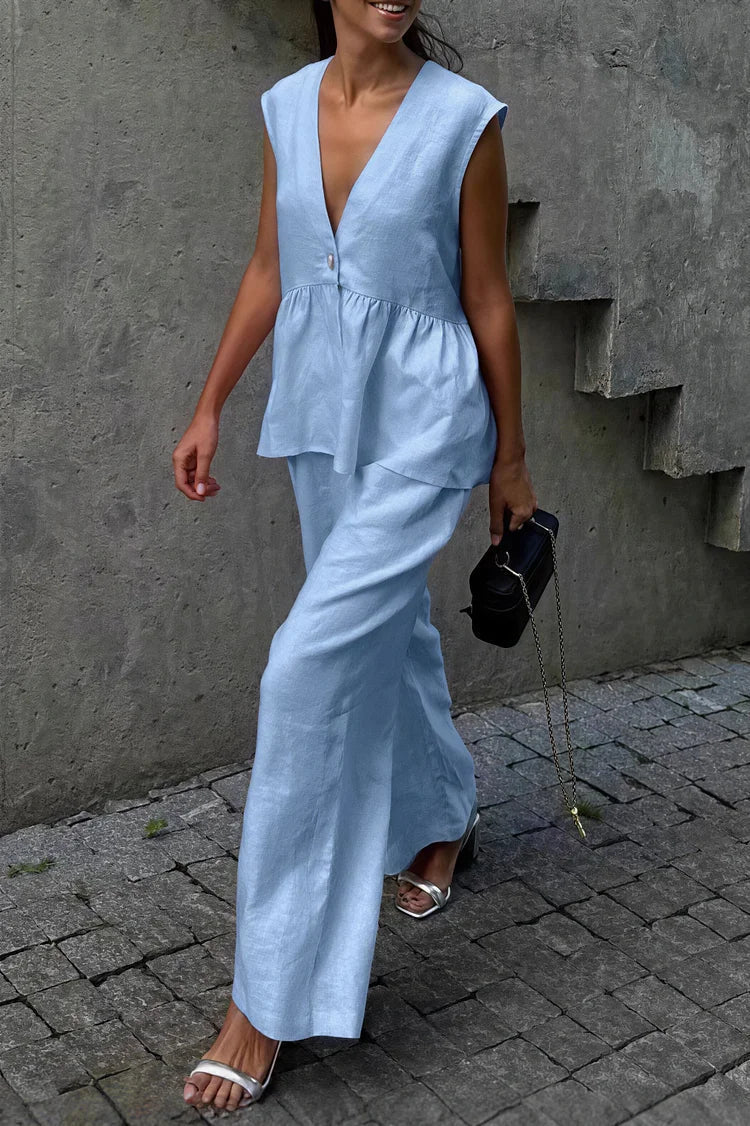 Conjunto de chaleco con volantes y pantalón Sydney
