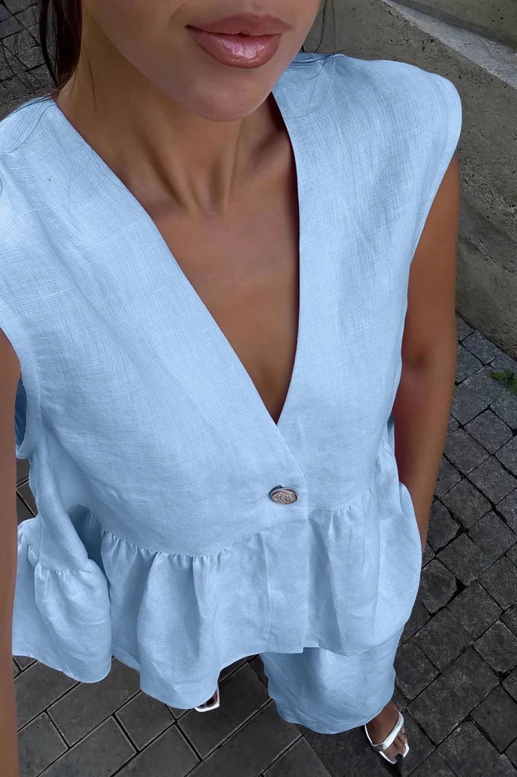 Conjunto de chaleco con volantes y pantalón Sydney