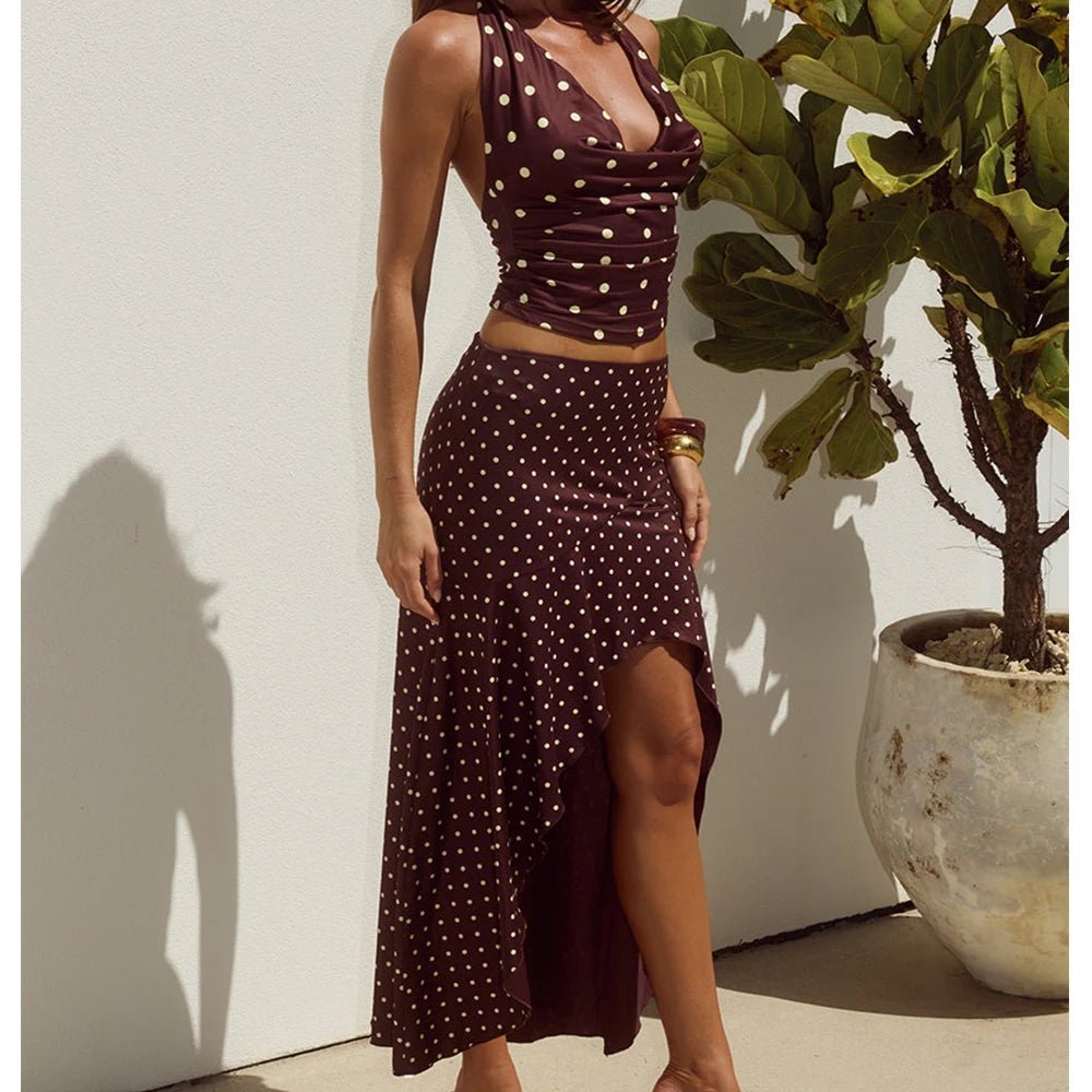 Conjunto de dos piezas Sylvia de lunares