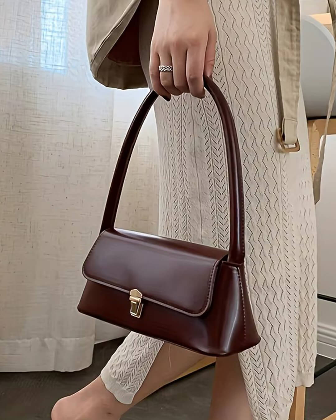 Bolso bandolera de cuero Tally