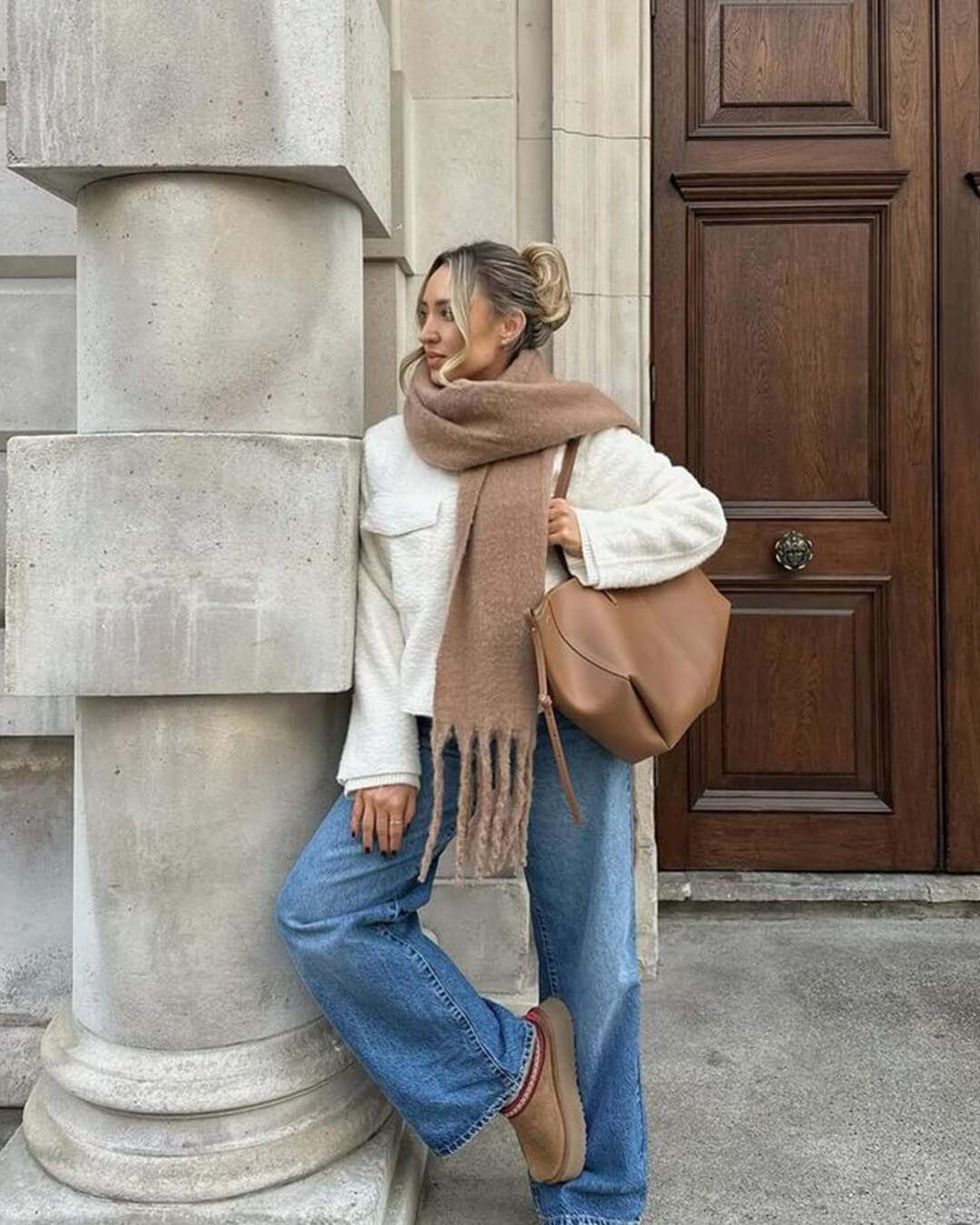 Bufanda de invierno con flecos Tanya