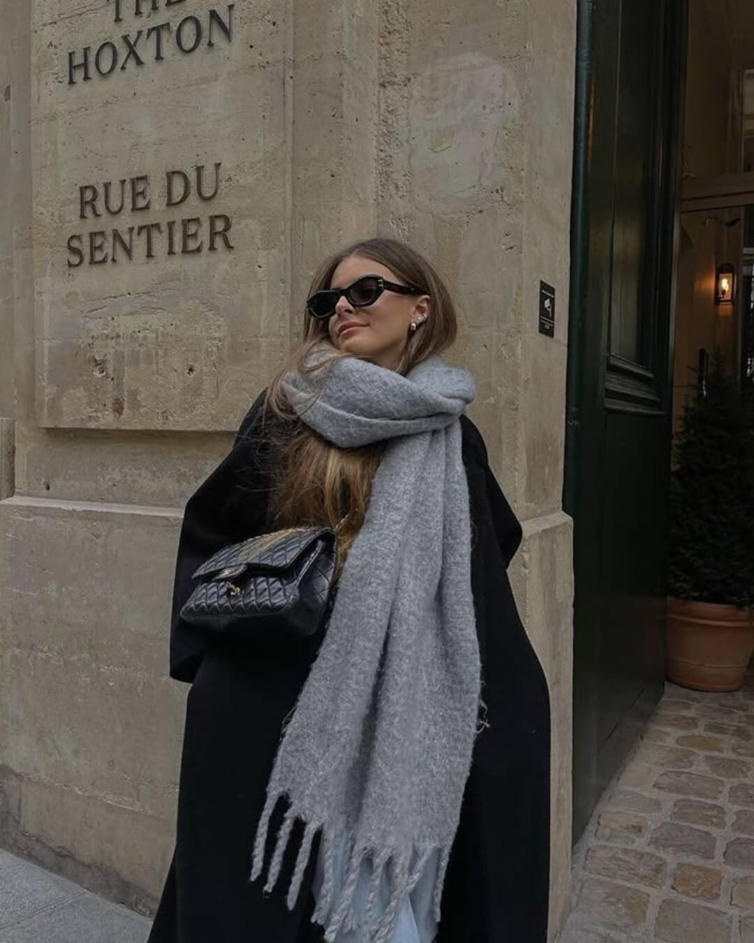 Bufanda de invierno con flecos Tanya