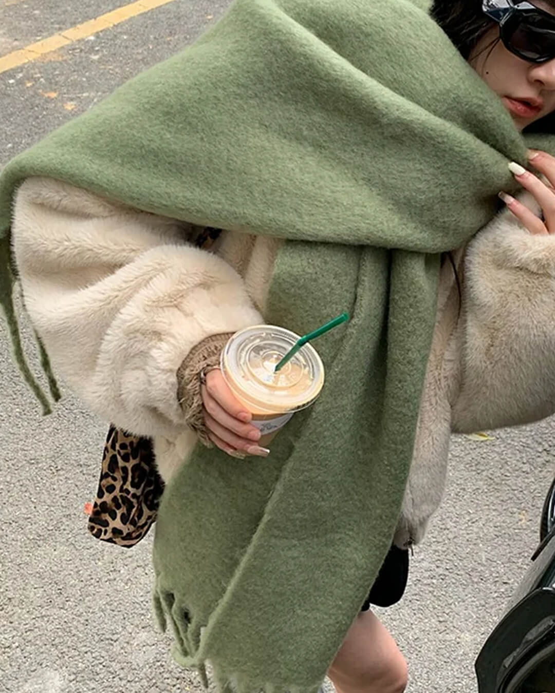 Bufanda de invierno con flecos Tanya