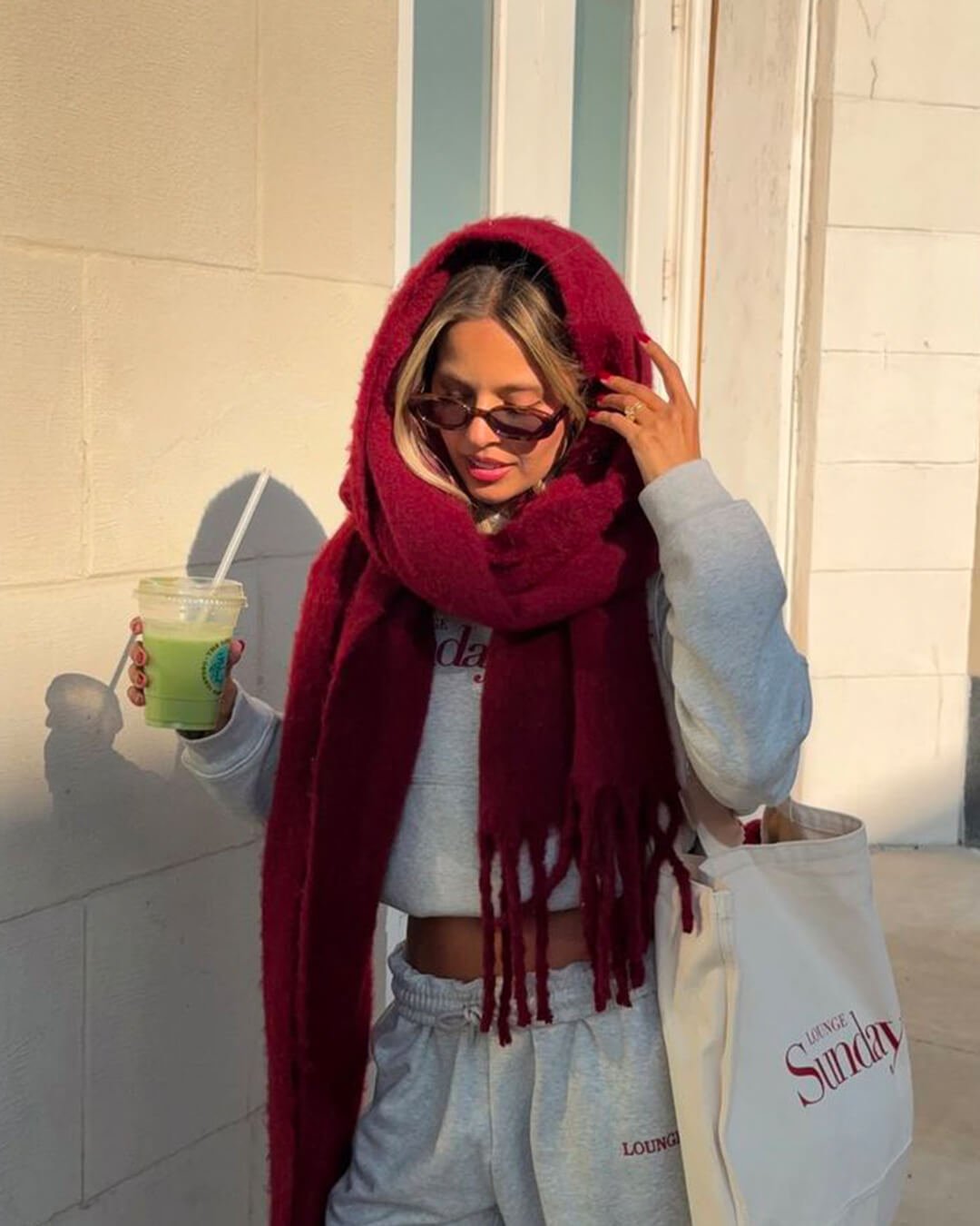 Bufanda de invierno con flecos Tanya