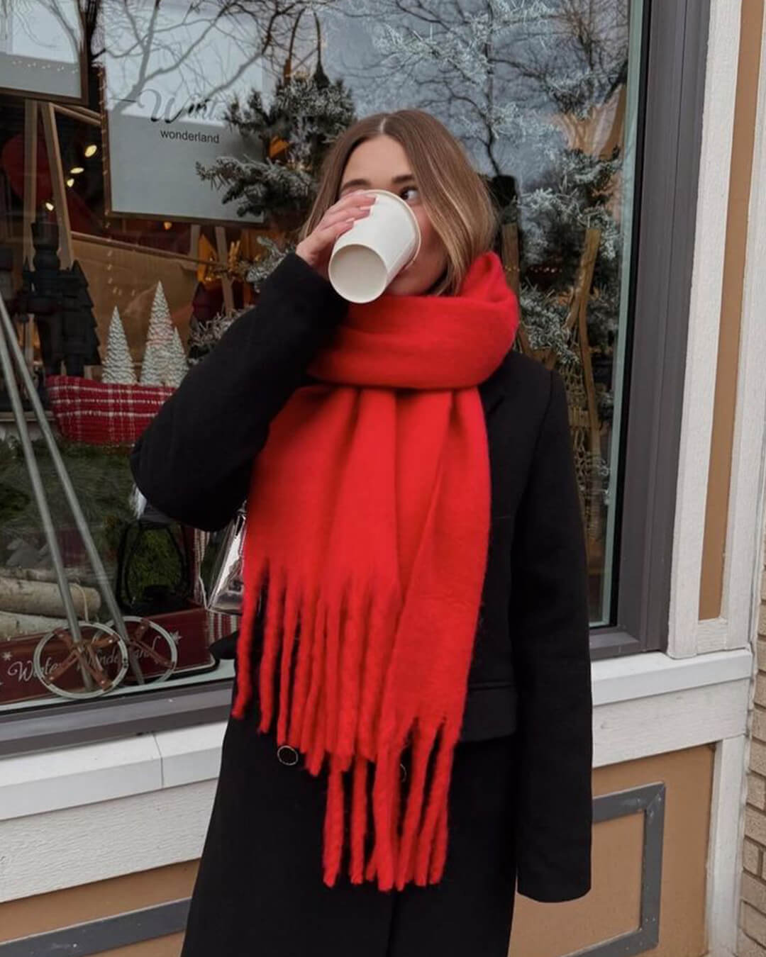 Bufanda de invierno con flecos Tanya