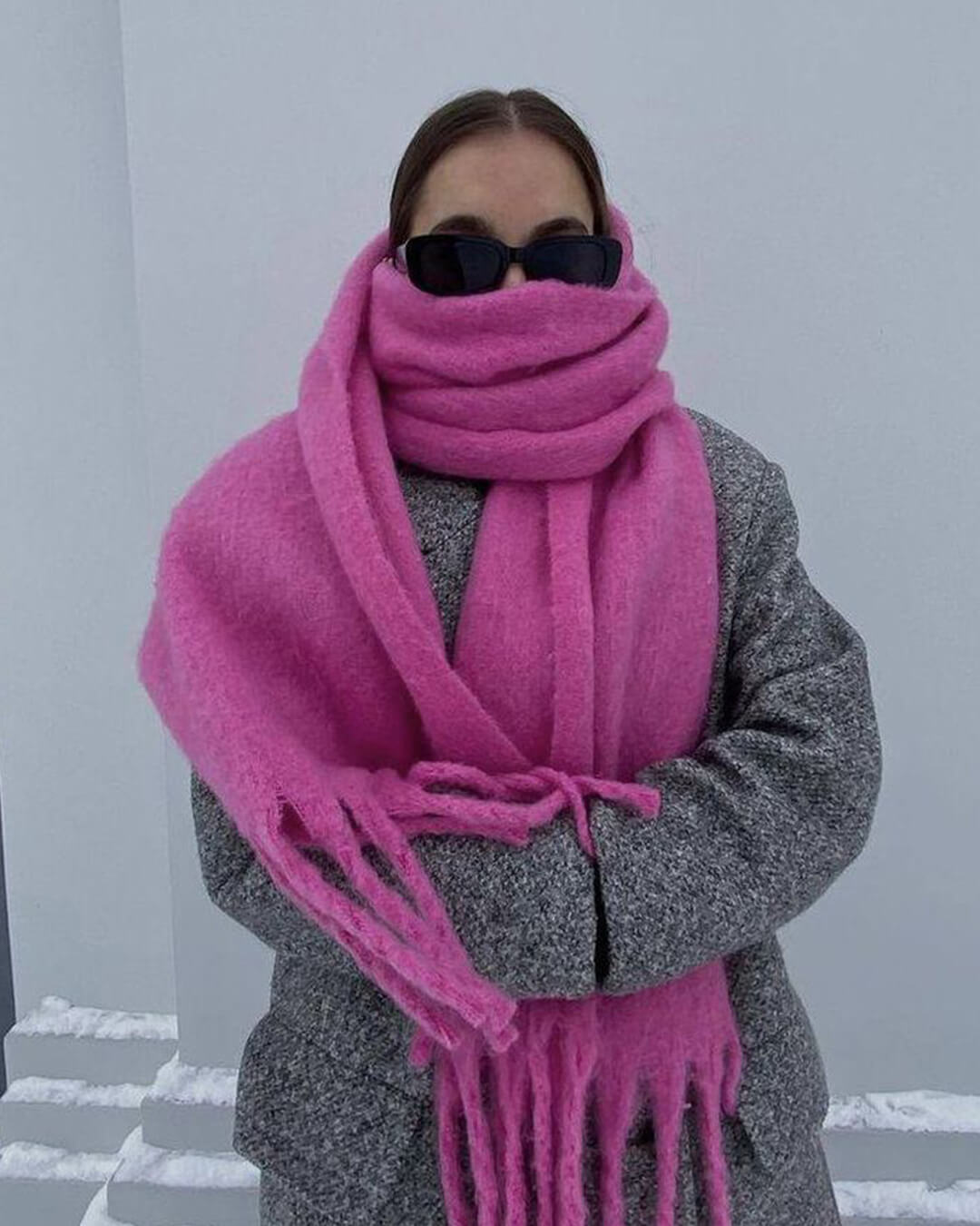 Bufanda de invierno con flecos Tanya
