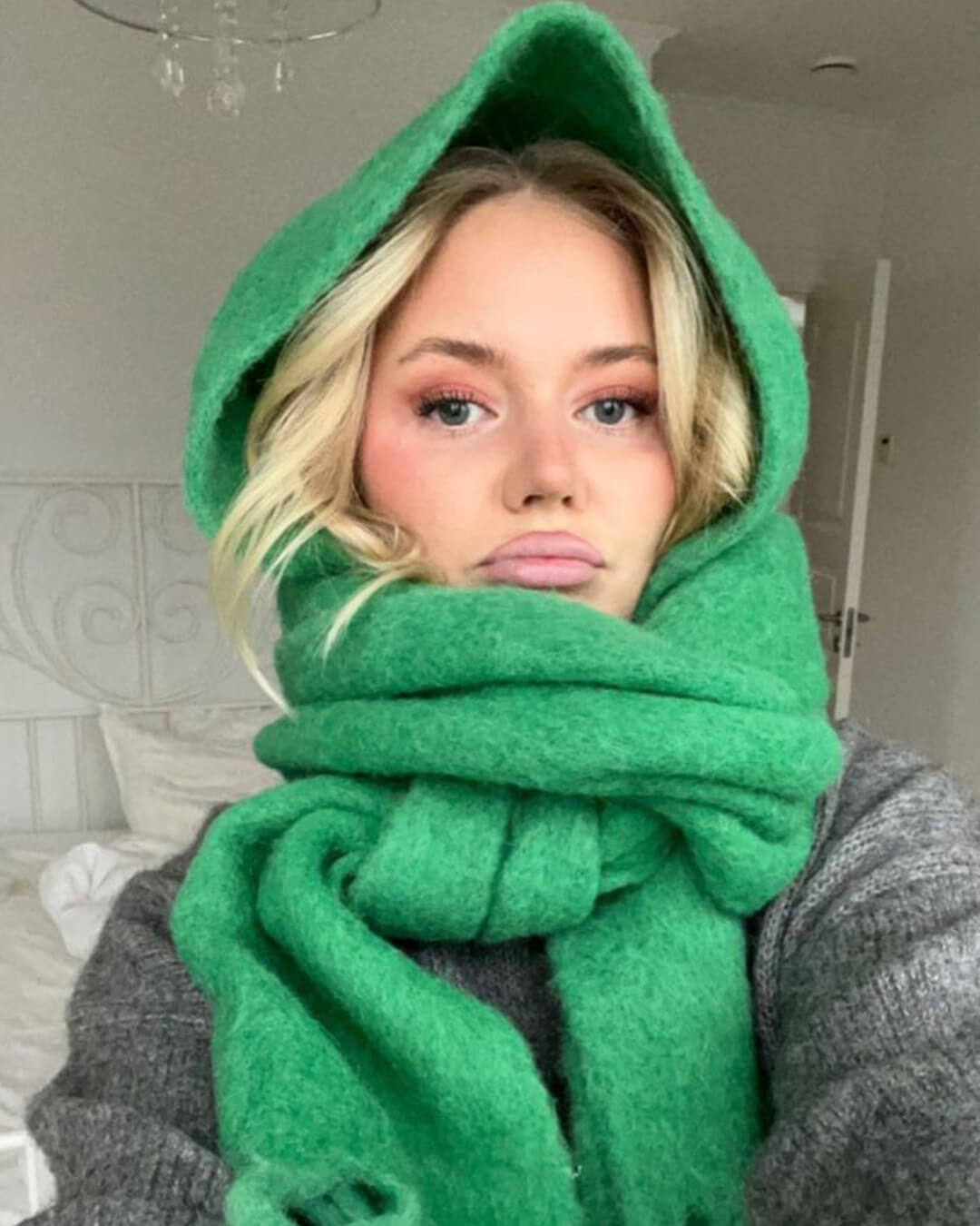 Bufanda de invierno con flecos Tanya