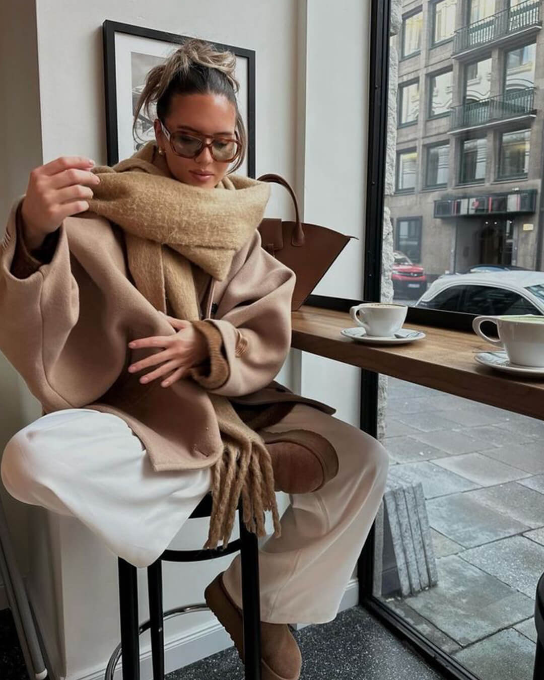 Bufanda de invierno con flecos Tanya