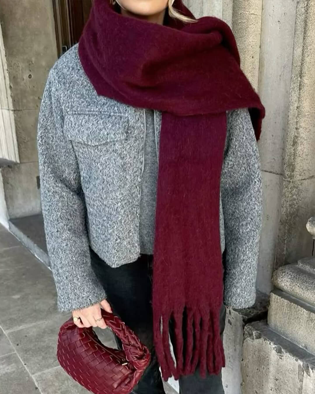 Bufanda de invierno con flecos Tanya