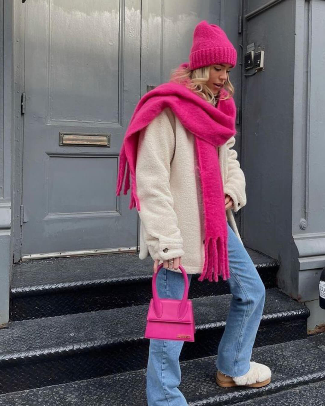 Bufanda de invierno con flecos Tanya