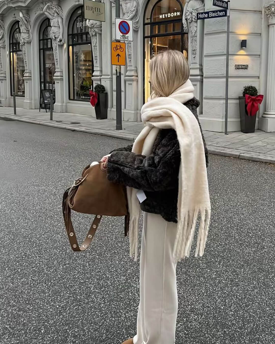 Bufanda de invierno con flecos Tanya
