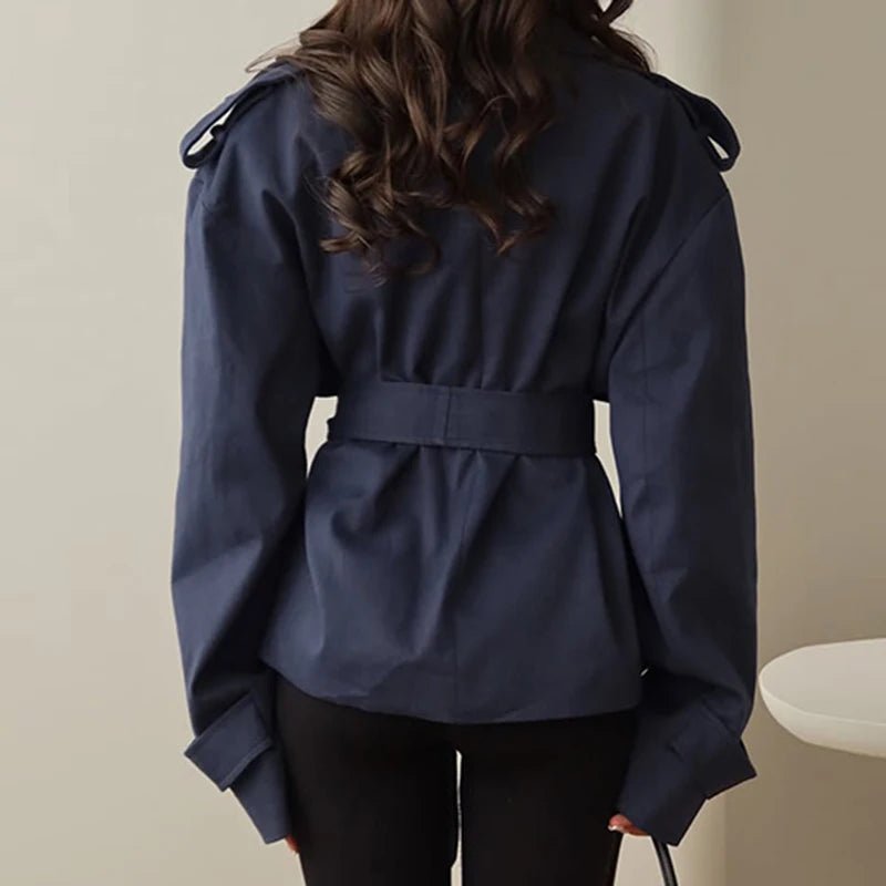 Gabardina corta con cordones Tara