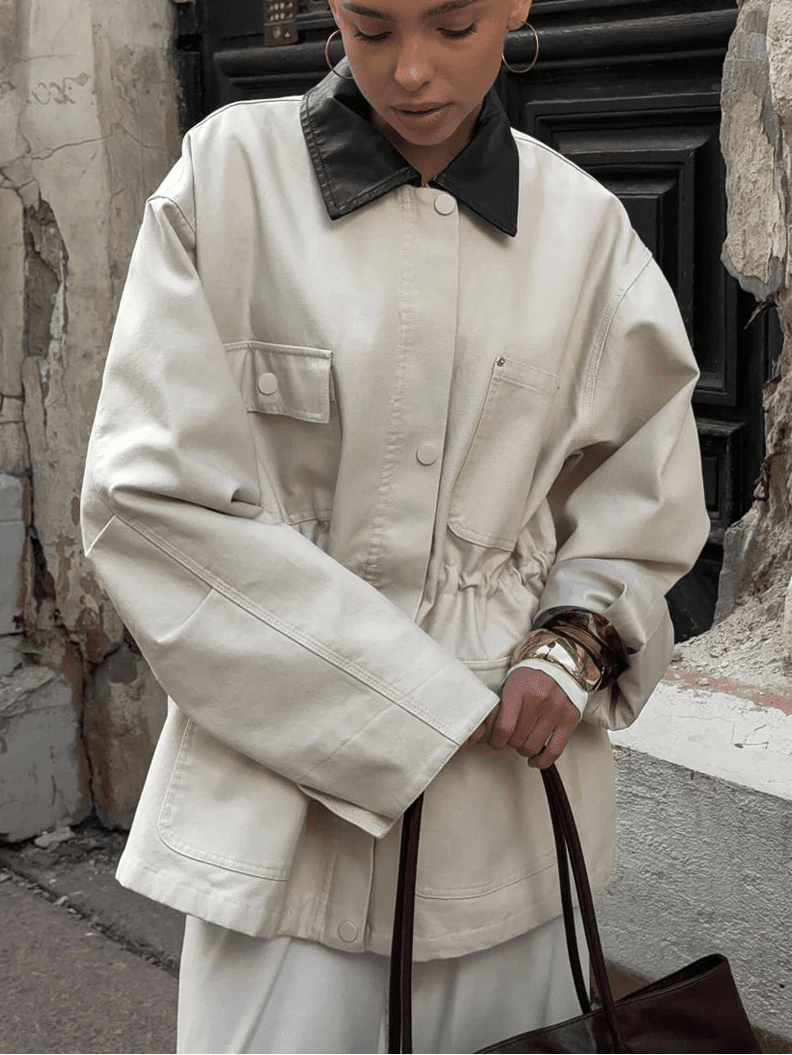 Therese Drawstring Oversized Jacket
