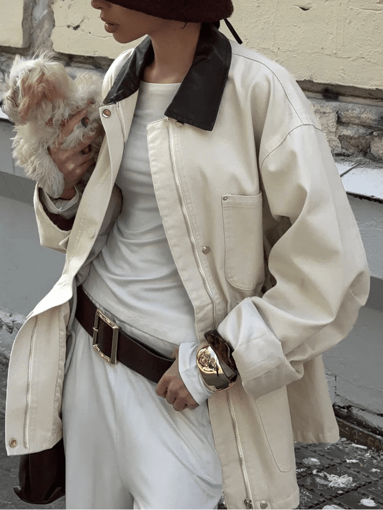 Therese Drawstring Oversized Jacket