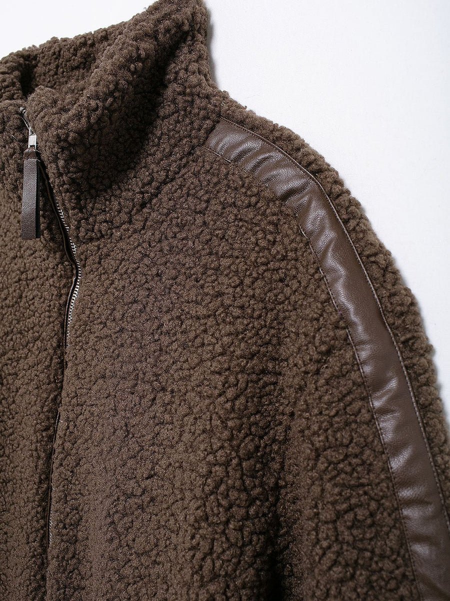 Chaqueta de borreguito con cremallera Tidy