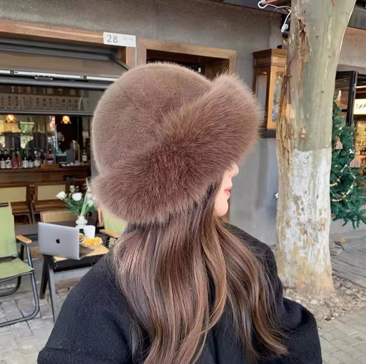 Sombrero de piel sintética Tracy