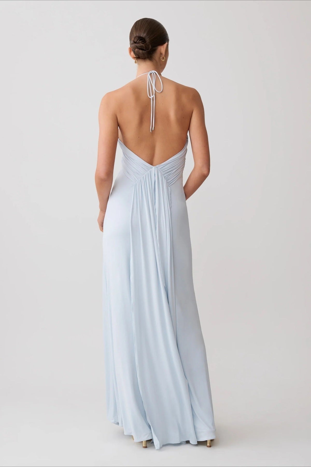 Vestido largo sirena halter Valentina