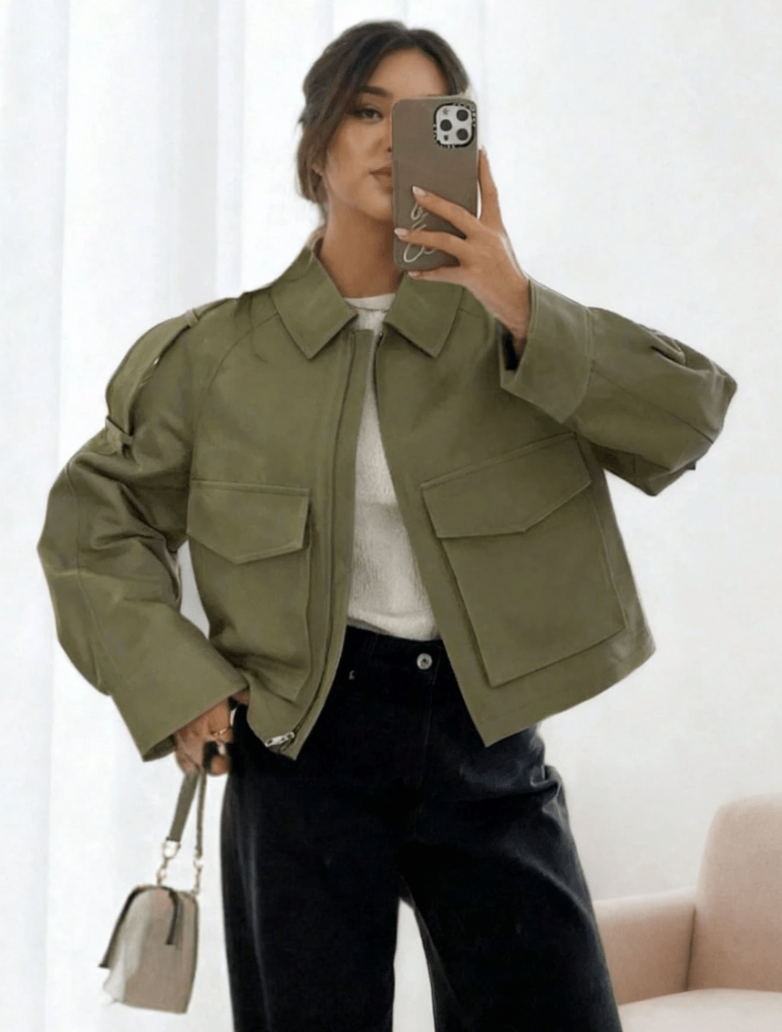 Chaqueta corta con bolsillos Valeria