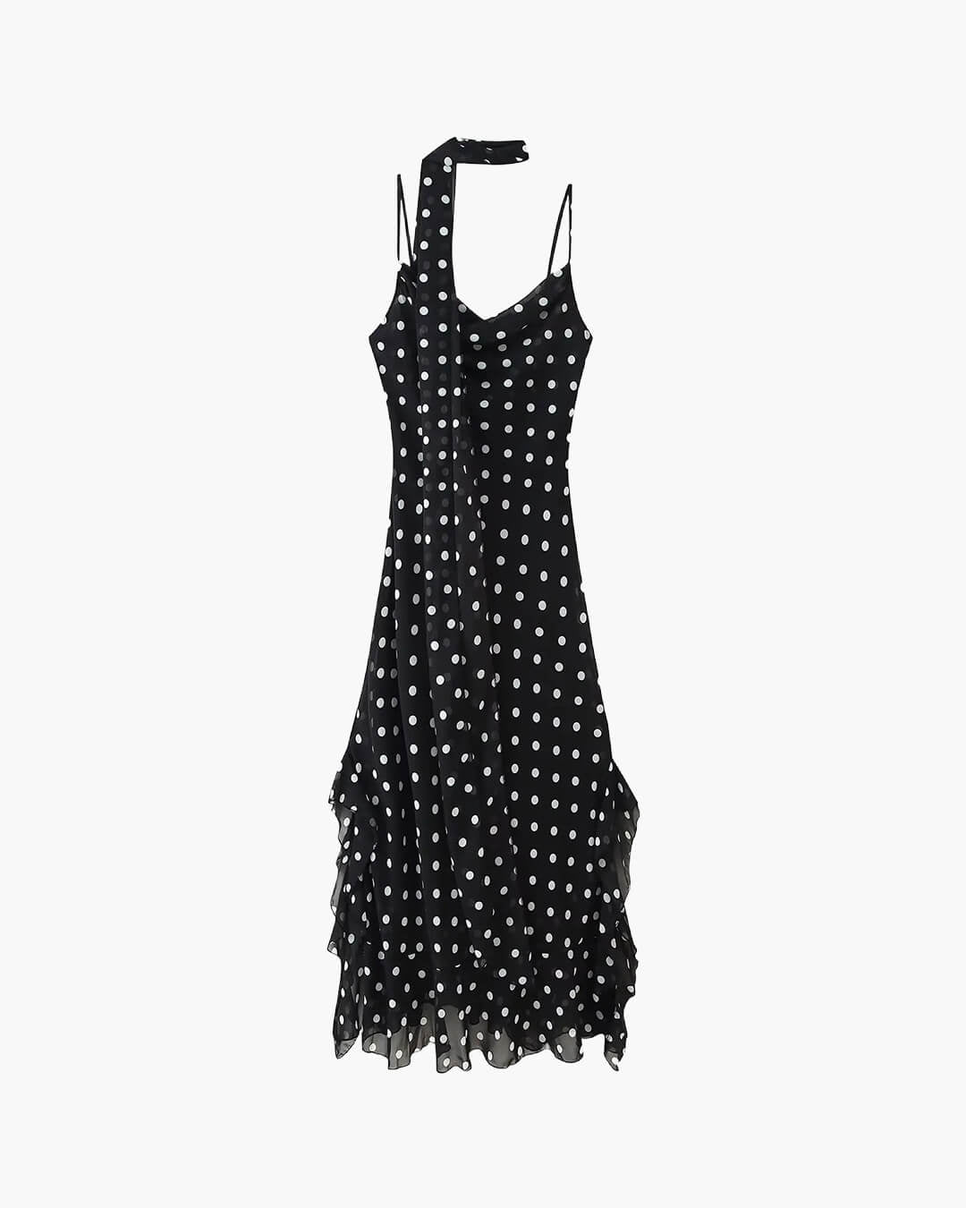 Vestido largo de lunares Valerie