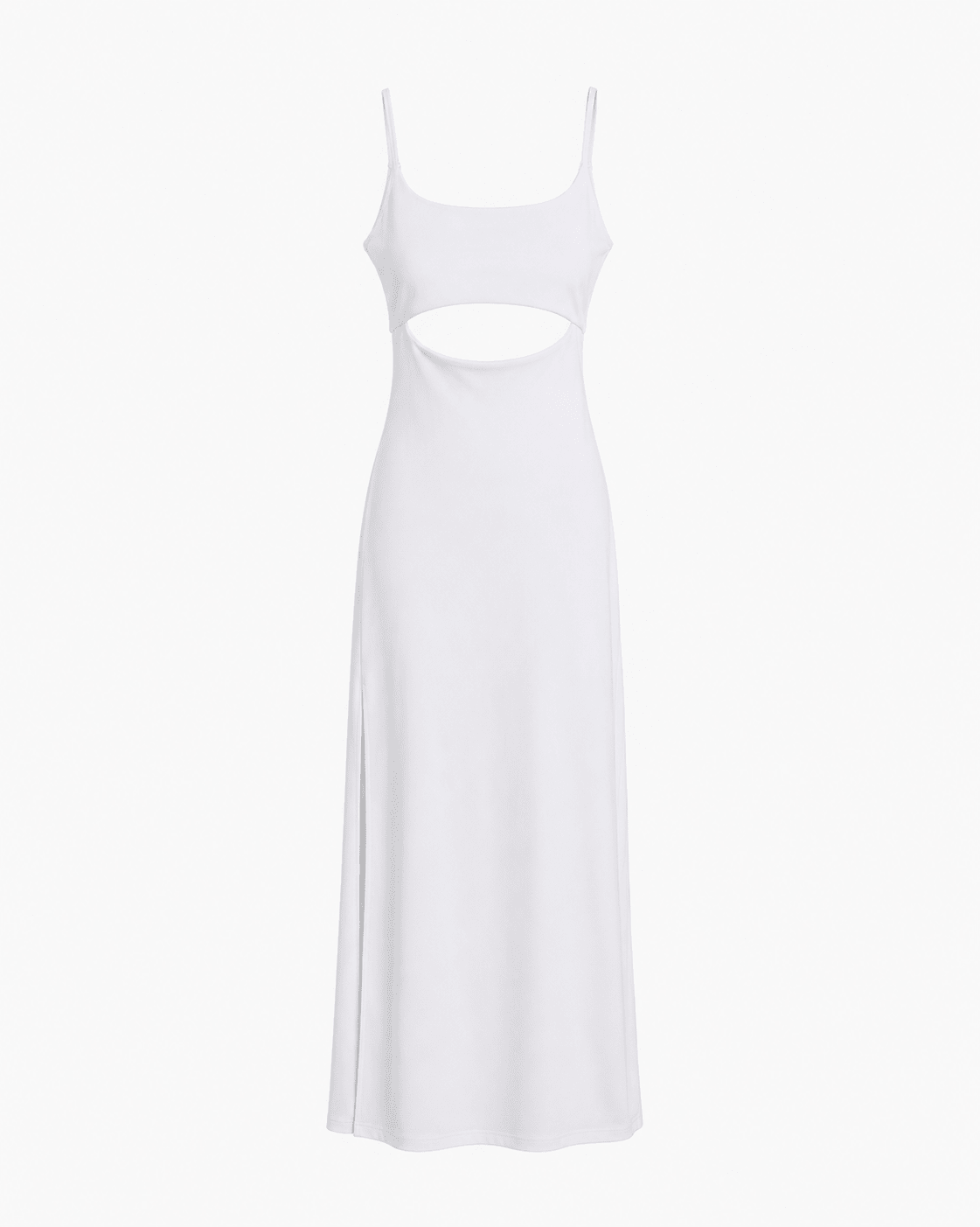 Vestido violeta con espalda descubierta y tirantes