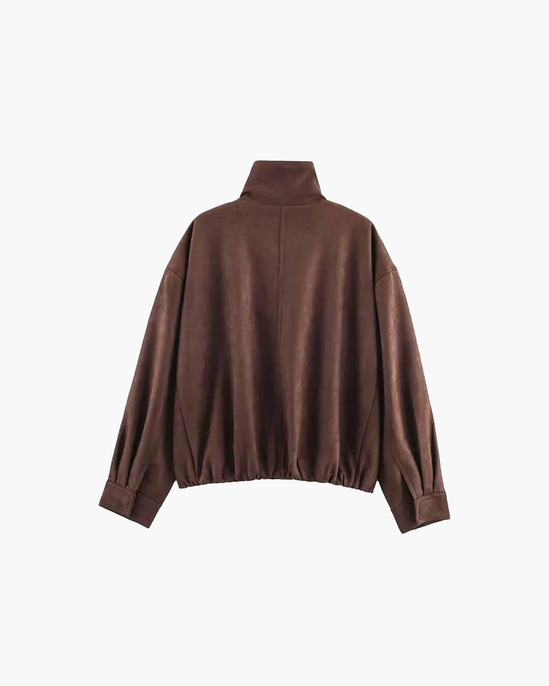 Chaqueta de ante con cuello mao Viona