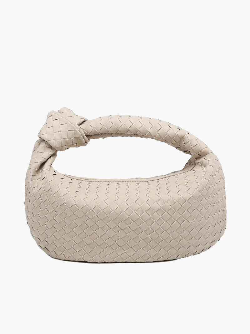 Bolso de ante trenzado mediano