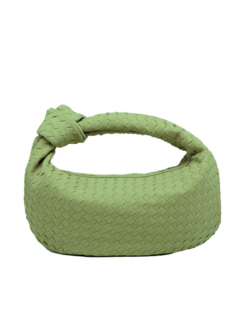 Bolso de ante trenzado mediano