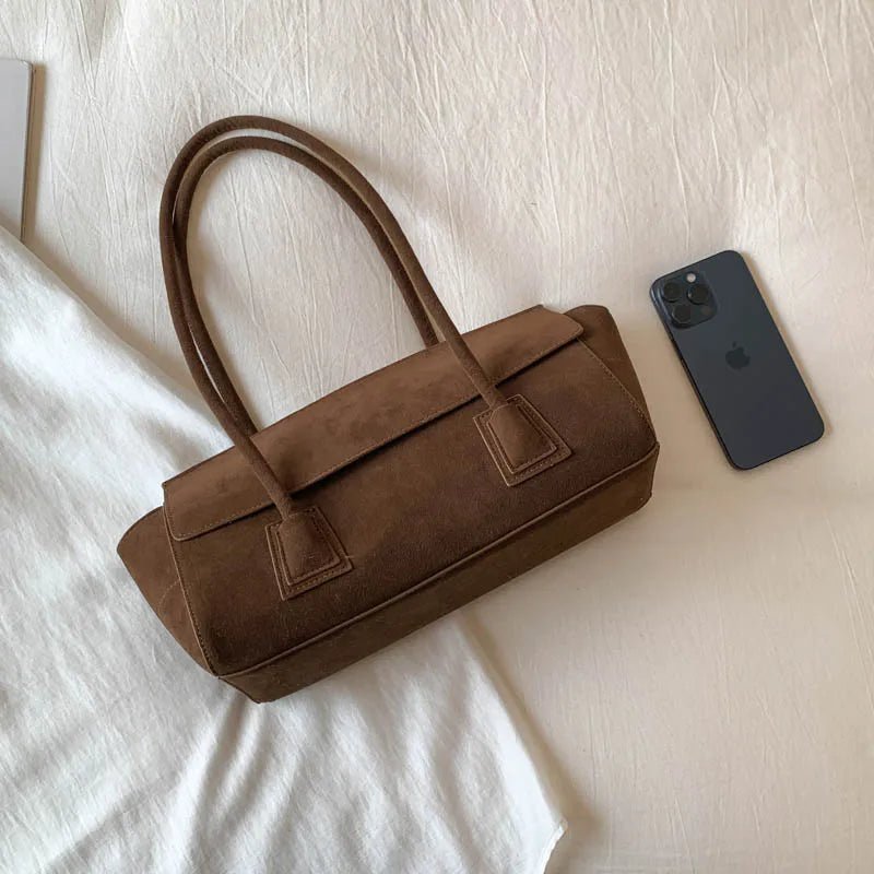 Bolso tote Yara de ante sintético con lentejuelas