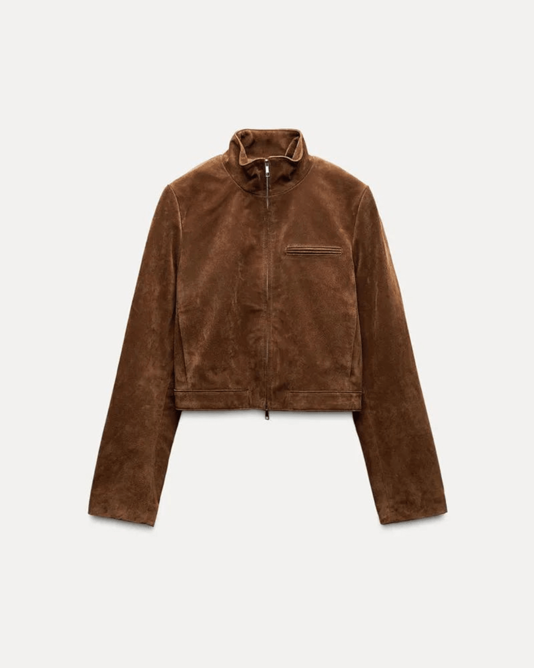 Chaqueta bomber corta de ante Yza