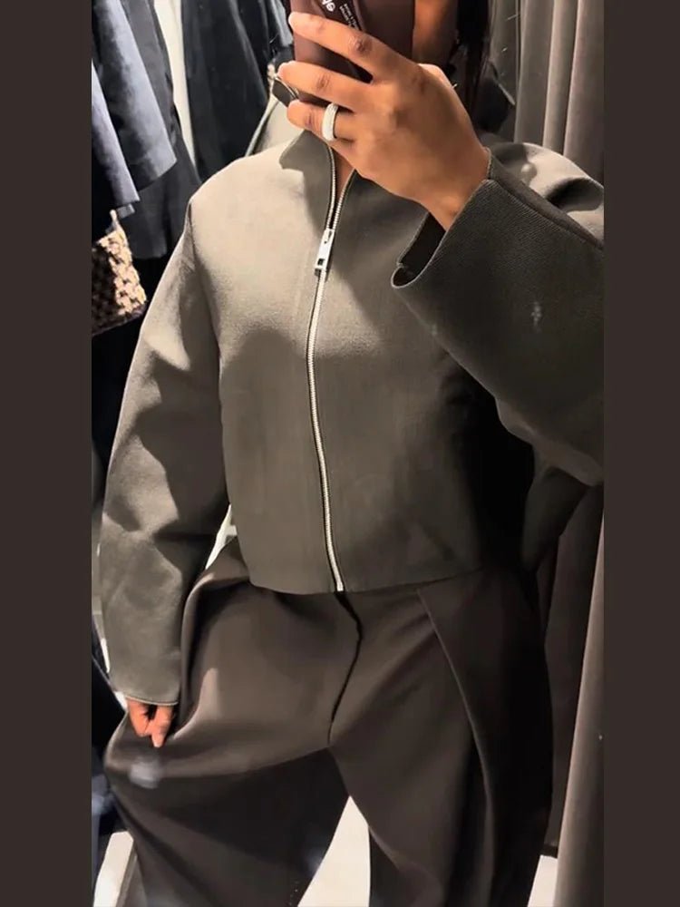 Chaqueta corta Zarina con cierre
