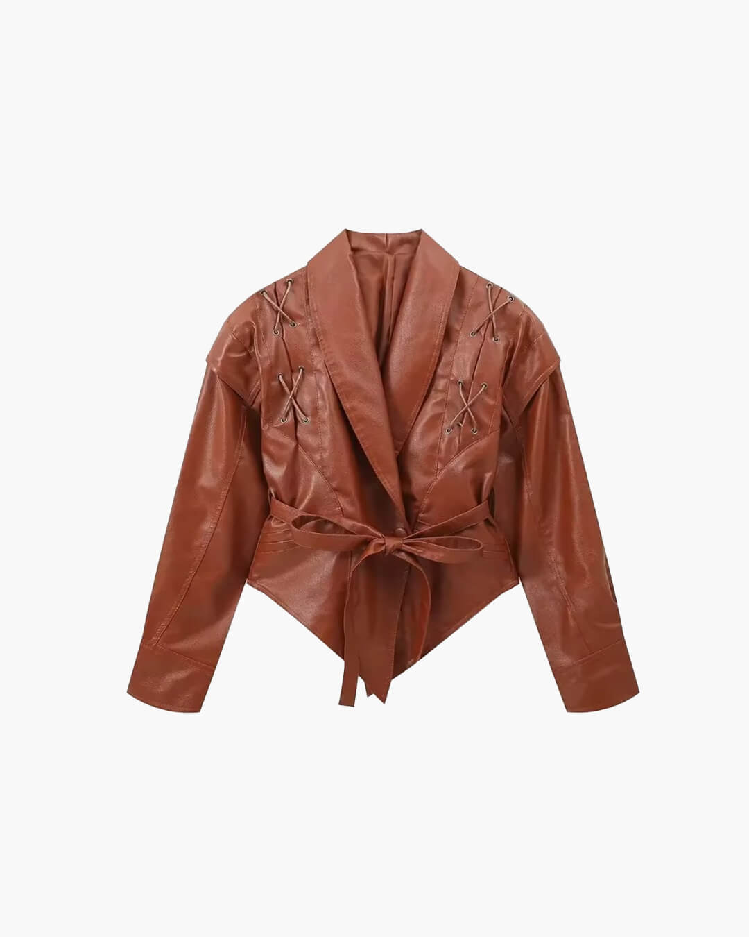 Chaqueta de cuero estilo motociclista Zyra