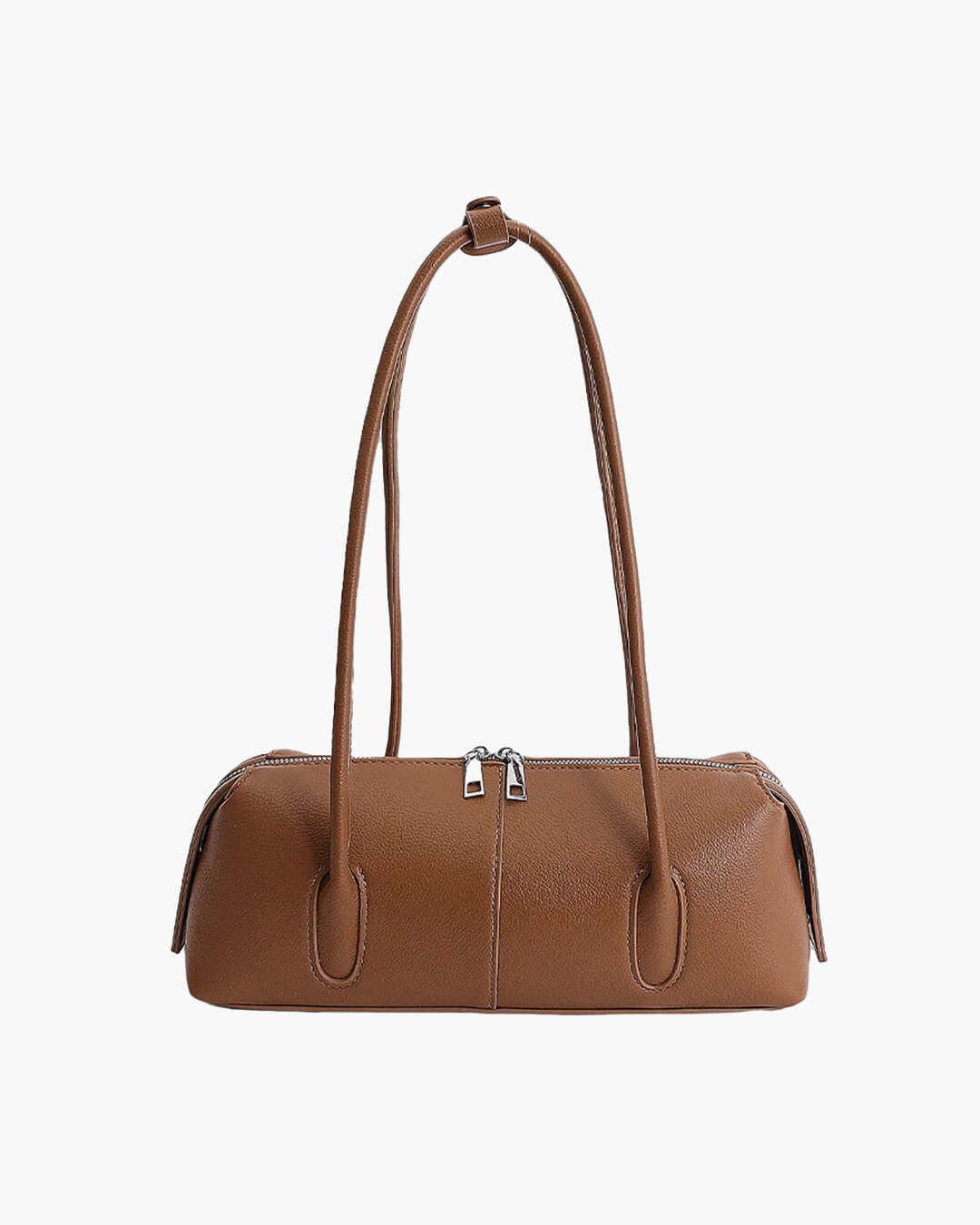 Mira Cylinder Shoulder Bag in tan – product shot